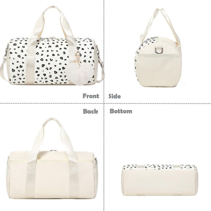 Сумка балерина для дівчаток, танцювальна сумка, спортивна сумка для дітей, сумочка для дівчаток (бежева)