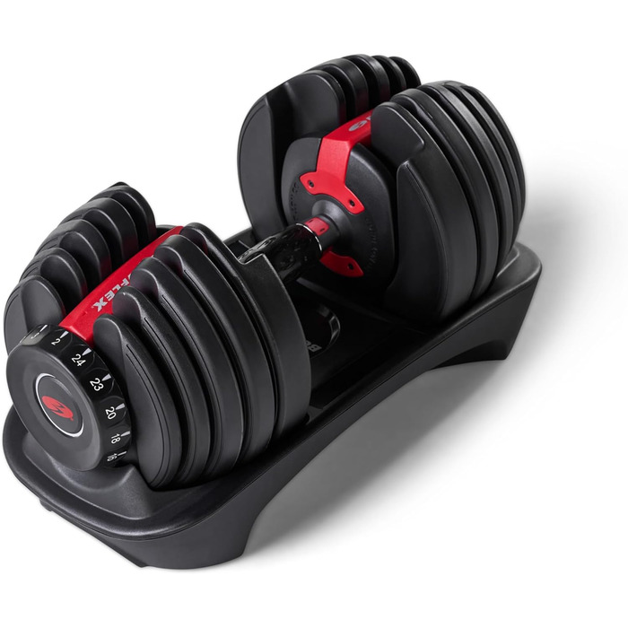 Регульована гантеля Bowflex SelectTech 2-24 кг – універсальна система ваг для фітнесу, одна штука