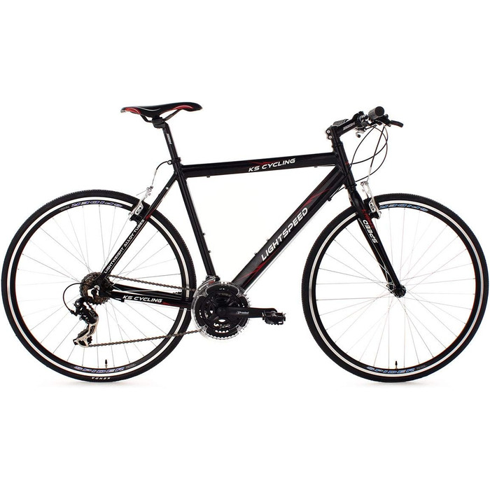 Фітнес-велосипед KS Cycling Lightspeed 28'' алюмінієва рама 60 см чорний