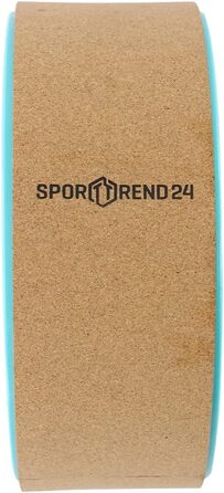 Йога-колесо Sporttrend 24 з пластику та корку для фітнесу