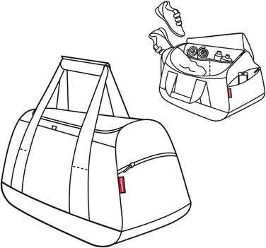 Reisenthel Activitybag – спортивна та дорожня сумка, водовідштовхувальна, багатофункціональна, з плечовим ременем та ручками, мультиколір