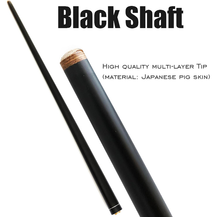 Дитячий більярдний кий Tai Ba Cues, 13 мм наконечник, 121.9 см, з канадського аhorn, для дітей, 515 г, блакитно-чорний