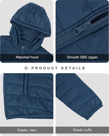 Чоловіча зимова куртка Outdoor Ventures степлена водонепроникна з капюшоном та кишенями, темно-синя (S)
