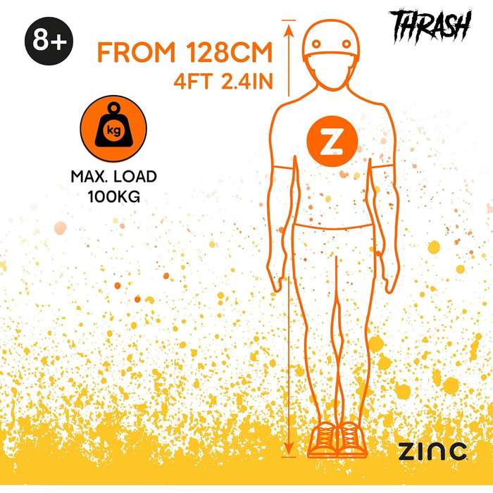 Дитячий трюковий ролер Thrash – легкий, з професійним кермом, підшипниками ABEC та колесами 100 мм