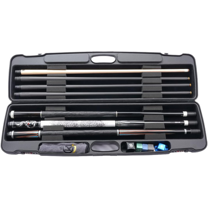 Чохол для бильярдного кия KONLLEN 2x4 Oxford Cloth з кишенями для аксесуарів, карбонове покриття