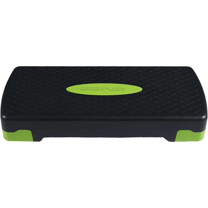 Степпер SportVida для аеробіки та домашніх тренувань - регульована висота, 2 рівня, зелений