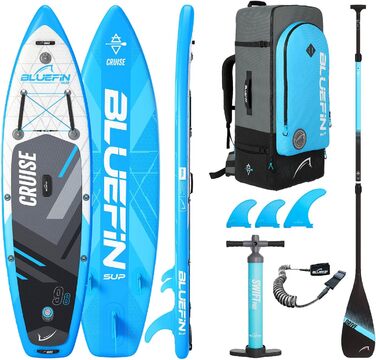 Надувна SUP-дошка Bluefin Cruise 6'' з веслом із фібраскла, сидінням-каяк та повним комплектом аксесуарів