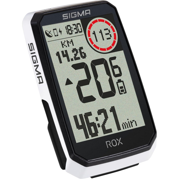Велокомп'ютер SIGMA ROX 4.0 Special Edition GPS бездротовий з навігацією та датчиком для електронного велосипеда (білий)