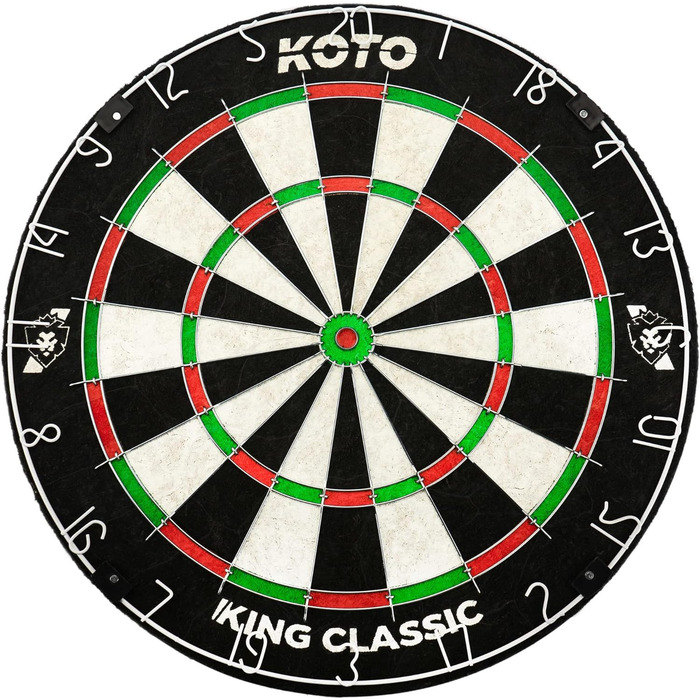 Дартс-мішень KOTO King Classic, турнірна, африканський сизаль, дротова Slim Wire, безскобкова