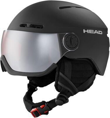Гірськолижний шолом HEAD KNIGHT з візором для дорослих, унісекс, чорний, розмір M/L