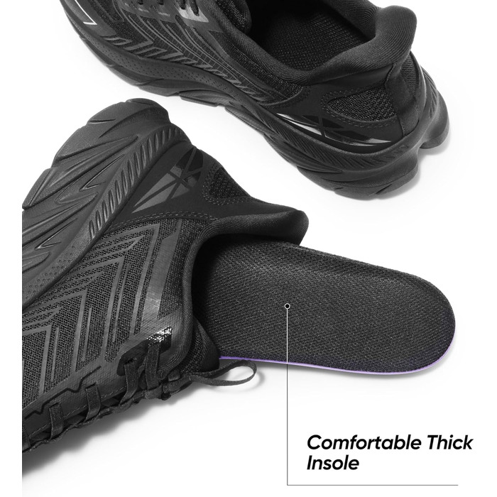 Чоловічі кросівки для бігу ALLSWIFIT: зручні, дихаючі та з неслизькою підошвою. Стильні спортивні кросівки для фітнесу, бігу та занять спортом. Білий колір (44.5 EU, Alles Schwarz)