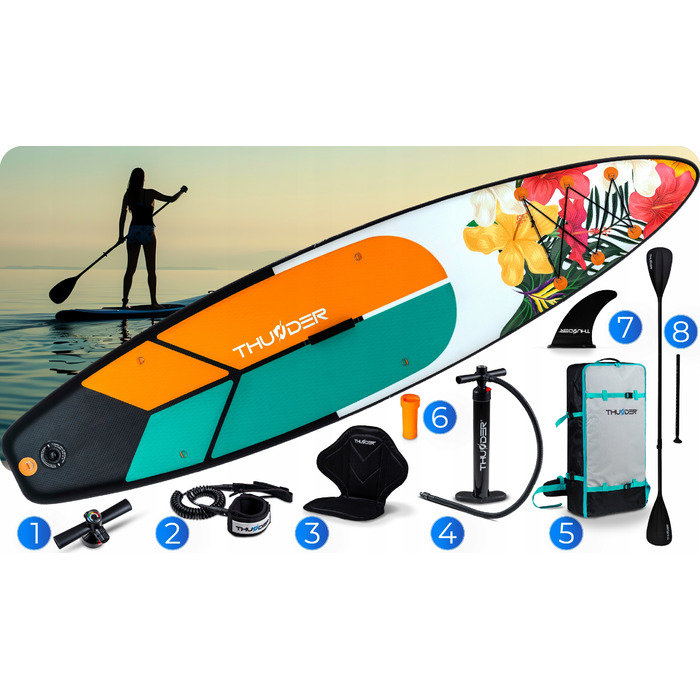 Надувна SUP-дошка 320 см Thunder: плавуча модель із сидінням та повним комплектом