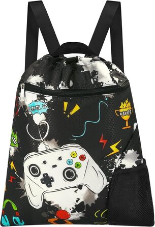 Спортивна сумка для гімнастики WAWSAM з шнурком - 38 × 45 см. Водонепроникна сумка для плавання, пляжу, покупок (для дітей)