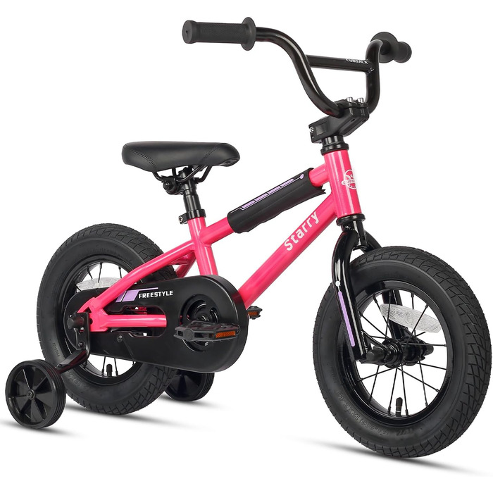 Дитячий велосипед cubsala у стилі BMX, 12/16 дюймів, з допоміжними колесами, V-гальмами, для хлопчиків і дівчаток 1–8 років, різнокольоровий