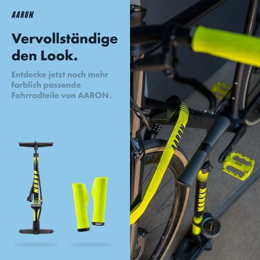 Замок для велосипеда AARON Lock One з 5-значним кодом, сталевий ланцюговий замок, високий рівень захисту, підходить для E-bike, MTB, Trekking, Tour, Road bike (Жовтий)