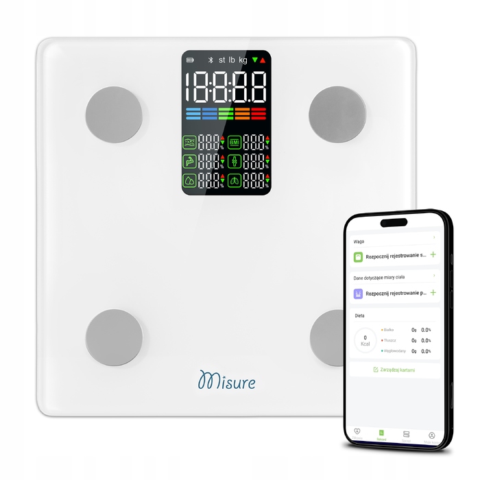 Розумні ваги для ванної Misure MI Fit Plus, білі