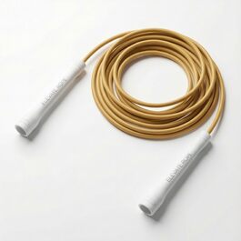 Професійна скакалка Elevate Speed Rope MAX з міцного ПВХ з нейлоновим сердечником, 5 мм, довжина до 3 м, золоті ручки