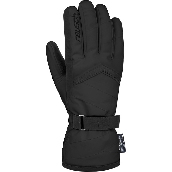 Жіночі зимові рукавички Reusch: теплі та водонепроникні, Softshell, чорні, розмір 8