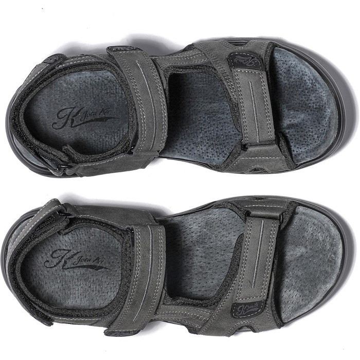 Чоловічі сандалі JOMIX на липучках, літні відкриті шльопанці для трекінгу, сірі, 44 EU