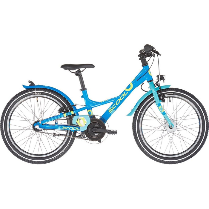 Дитячий гірський велосипед S'Cool XXlite Alloy 20R 3S, 20 дюймів, синій, 2020, алюмінієва рама