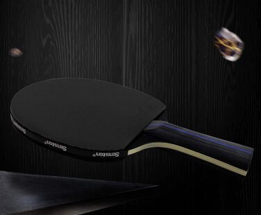 Набір тенісних столів Senston: 2 ракетки та 3 м'ячі, для 2 гравців, чорний колір