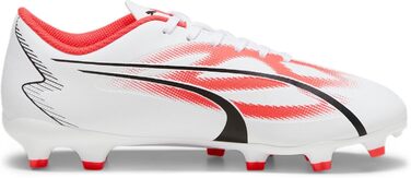 Дитячі футбольні бутси PUMA Ultra Play FG/AG Jr для футболу, 33 EU, білий/чорний/фіолетовий
