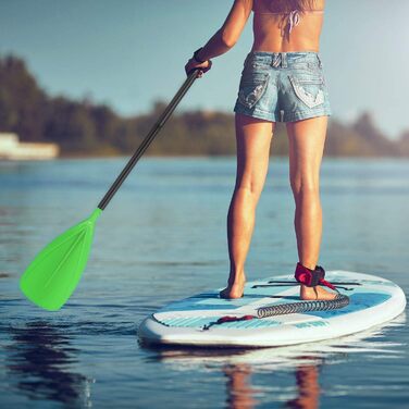Весло KESSER 3-в-1 для каяка та SUP, алюмінієве, телескопічне 165-215 см, антиковзне, для сапборда, серфінгу, човна, зелене
