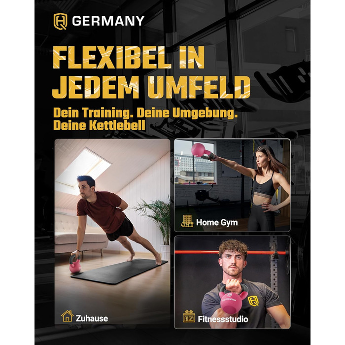 Гантель з неопрену HQ Germany® Vollguss 2-32 кг | Комплекти для початківців | Точність ваги ±2,0%