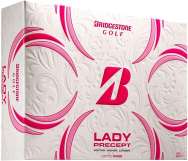 Гольф-м'ячі Bridgestone Lady Precept 2021 рожеві, гума
