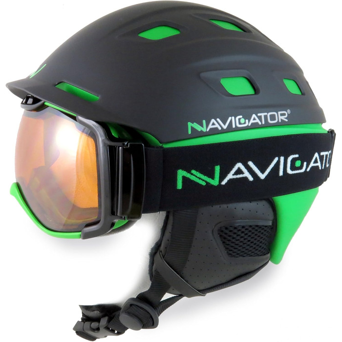 Лижна маска NAVIGATOR OMIKRON для сноуборду, унісекс, універсальний розмір, зелена