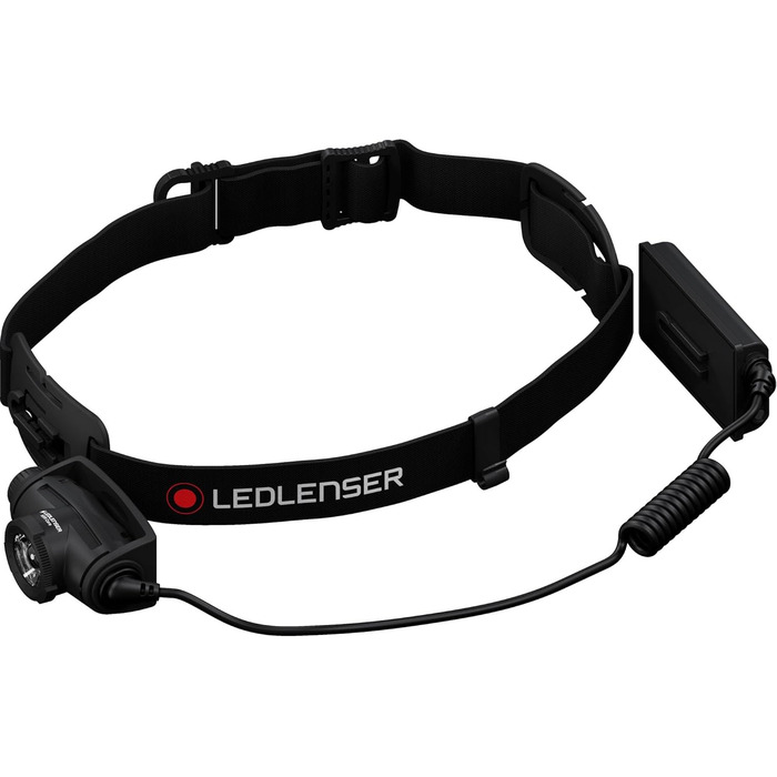 Ліхтар налобний LED Ledlenser H5R Core, 350 люмен, водонепроникний IP67, регульований, поворотний, з плавним регулюванням яскравості, 2xAA батарейки, дальність освітлення 160м, з батарейками