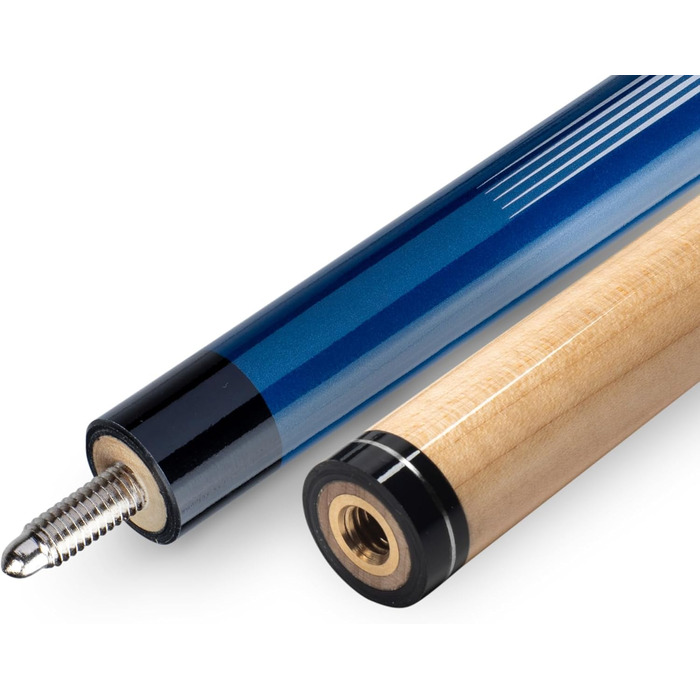 Більярдний кий Viper Revolution Sure Grip Pro, 147.3 см, 2 частини, 21 унція, блакитно-металевий