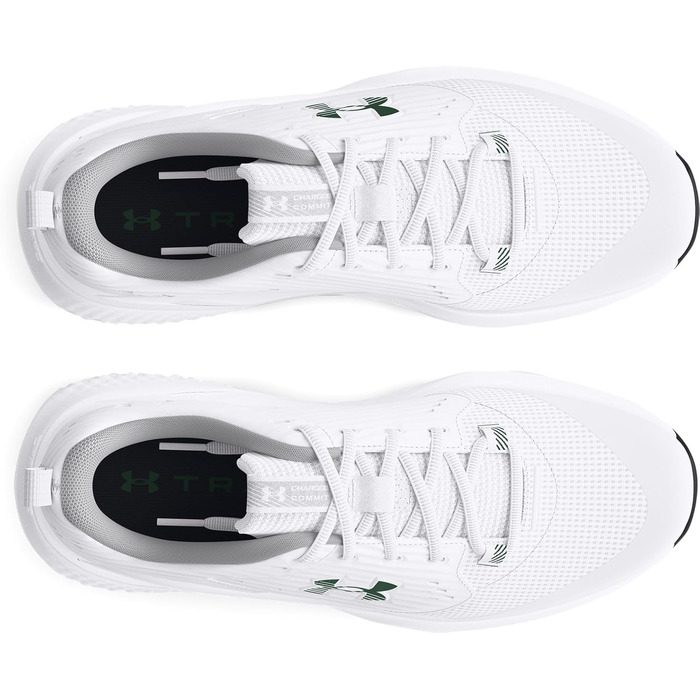 Чоловічі тренувальні кросівки Under Armour Charged Commit TR 4, білий/модний сірий/зелений, 42.5 EU