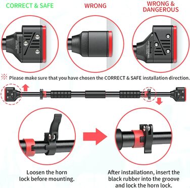 Регульована турнік для дому 71-95 см, настінний, міцний хват, антиковзаюча поверхня, до 200 кг