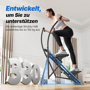 MERACH Stair Stepper Pro: кардіо-тренажер для дому з регулюванням навантаження, складаний вертикальний степер, фітнес-обладнання (2499B1)