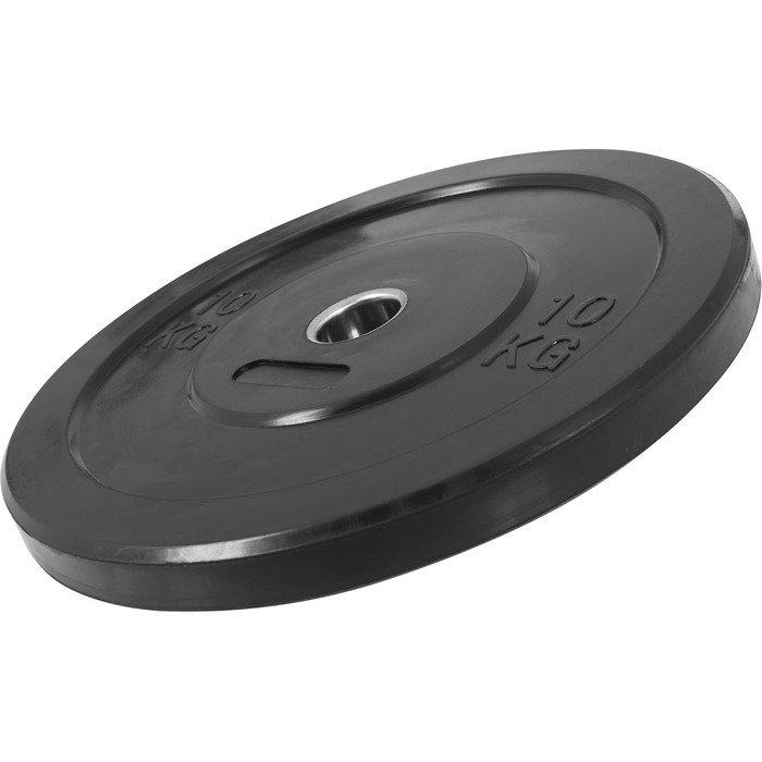 Олімпійські диски GORILLA SPORTS® 5-25 кг, гумові, чорні, 50 мм – вага для штанги, бамперні диски, не ковзають