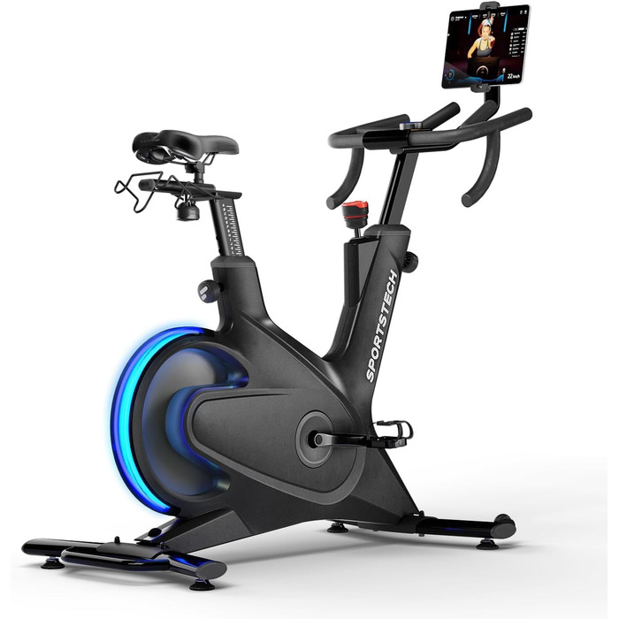 Sportstech sBike Lite: Розумний велотренажер з LED-дисплеєм та інтегрованим додатком для Full Body Workout - Німецька якість