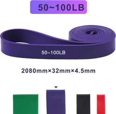 Еластична стрічка для фітнесу та йоги, 3 шт. (50-100 lbs)