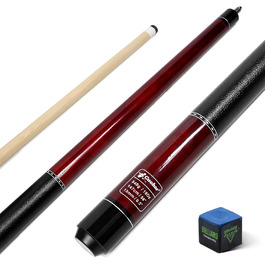 Більярдні киї CUEBAR для дорослих, 147 см, 2-секційні, з ручкою з екошкіри, різні кольори (7 кольорів), вага 510-595 г