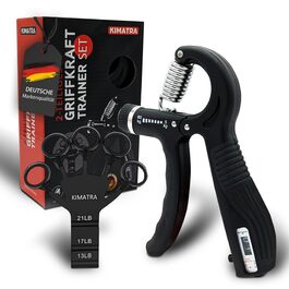 Набір для тренування сили хвата 2 шт. (5-60 кг) - тренажер для пальців, рук та передпліччя. З лічильником, чорний
