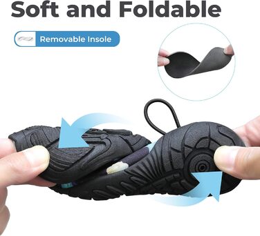 Дитячі шльопанці Mishansha для плавання та басейну, дихаючі, антиковзкі, розмір 24-35, блакитний/чорний