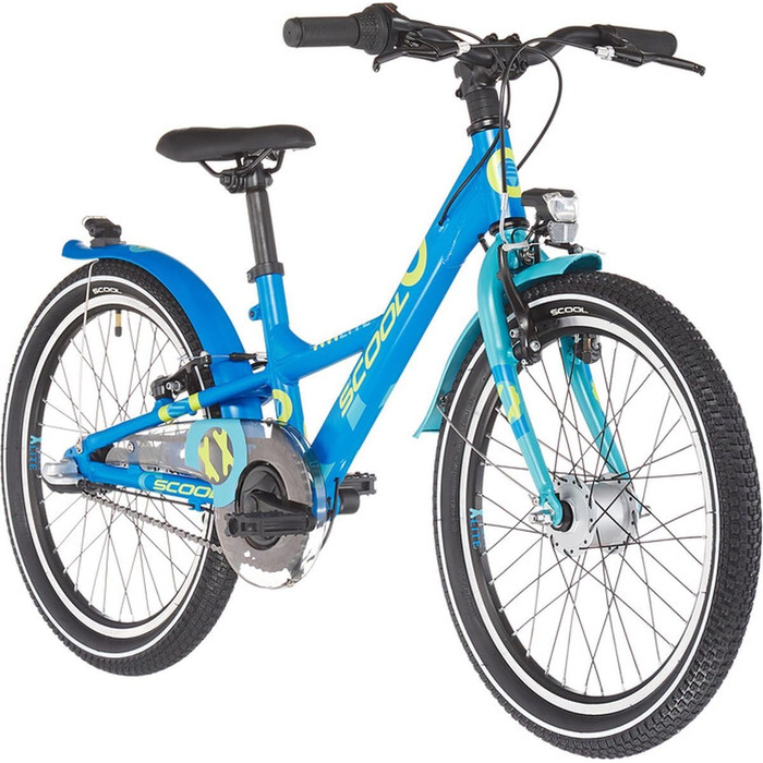 Дитячий гірський велосипед S'Cool XXlite Alloy 20R 3S, 20 дюймів, синій, 2020, алюмінієва рама