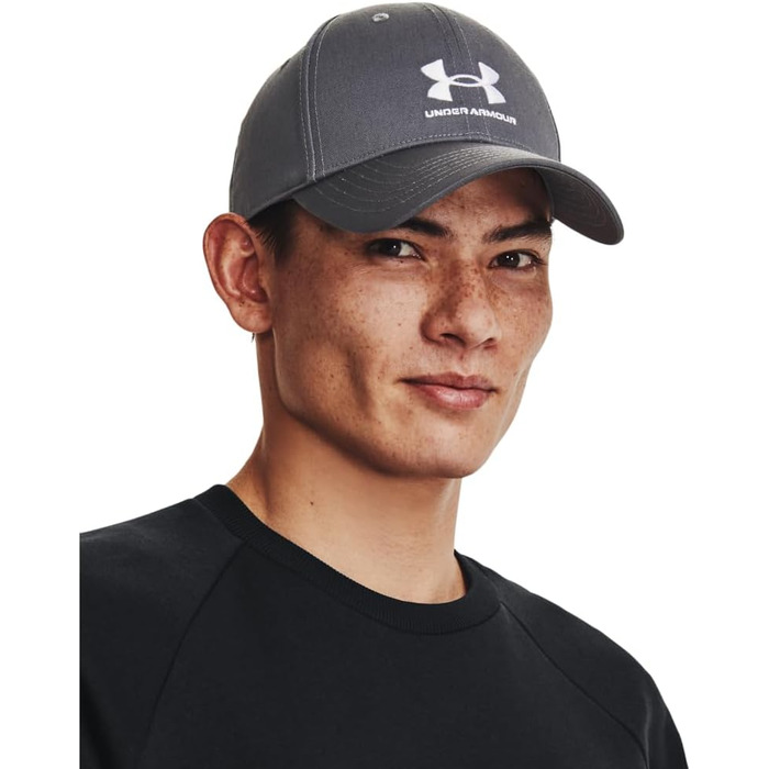 Кепка Under Armour Men's Branded Lockup ADJ Classic, регульована, колір Pitch Gray (сірий), один розмір