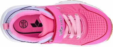 Дитячі спортивні зала-турнірні кросівки Lico Refugio (26 EU, рожево-лілові)