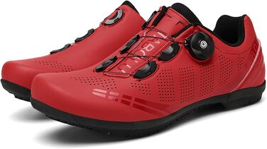 Велосипедні шкарпетки для чоловіків та жінок: шосейні та MTB, з гумовою підошвою, дихаючі кросівки, нековзкі, без фіксації, для гірського велосипеда, розміри 36-47 EU, білі (37 EU, червоні)