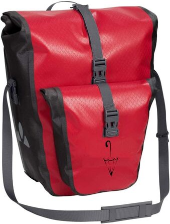Велосипедні сумки на багажник VAUDE Aqua Back Plus, водонепроникні, червоні, універсальний розмір