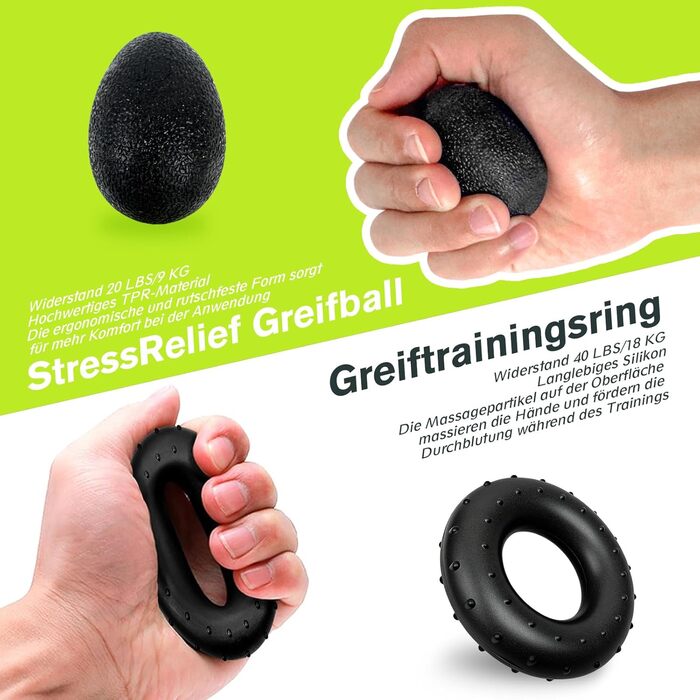 Набір для тренування зап'ястя 2 шт. (5-60 кг), тренажер для рук, Grip, FC0101, блакитний