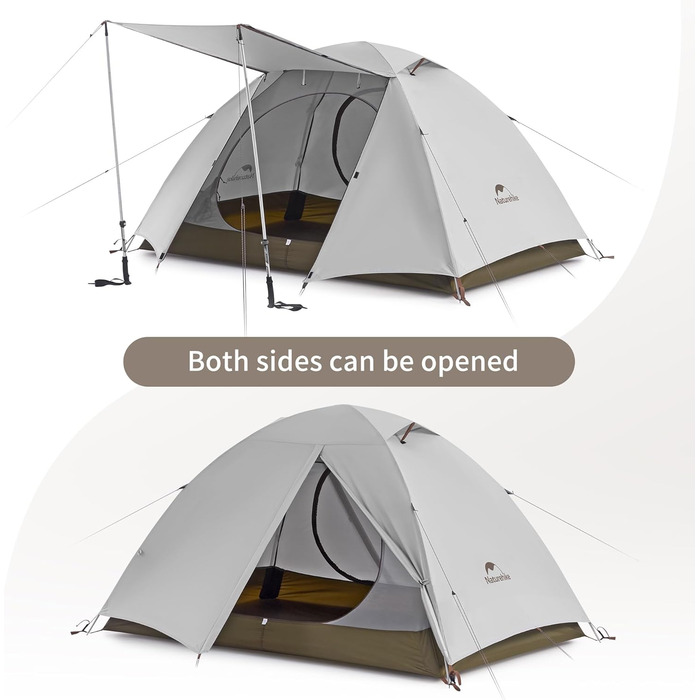 Намет Naturehike Cloud Creek 2-3 особи, ультралегкий, водонепроникний, для кемпінгу та трекінгу, білий