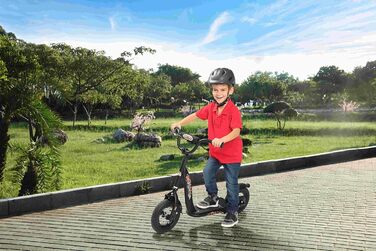 Дитячий самокат STAR SCOOTER з надувними колесами 10 дюймів для хлопчиків і дівчат від 4 років, класичний, безпечний, тестування без ризику