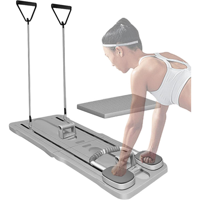 Планк-тренажер для преса і віджимань, фітнес-тренажер для дому, Pilates Reformer, зміцнення сідничних і спинних м'язів, балансування